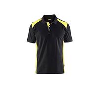 Polo nero/giallo XXL