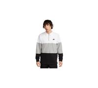 Polo nike club fleece white black long sleeve