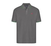 Polo Norway Uomo a Manica Corta, Colletto Girocollo con righino in Contrasto, 100% Cotone