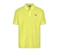 Polo Norway Uomo a Manica Corta, Colletto Girocollo con Righino in Contrasto, 100% Cotone (IT, Testo, L, Regular, Regular, Lime)
