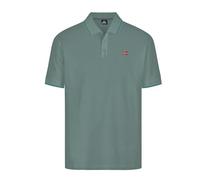 Polo Norway Uomo a Manica Corta, Colletto Girocollo con Righino in Contrasto, 100% Cotone (IT, Testo, XL, Regular, Regular, Verde)