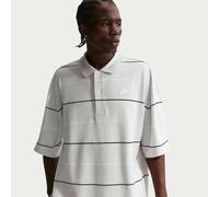 Polo oversize a righe Nike Club - Uomo - Grigio