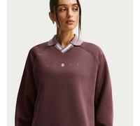 Polo oversize con grafica Nike Phoenix Fleece - Donna - Viola L (IT 48-50)