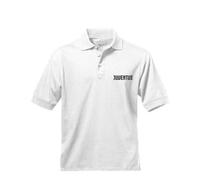 Polo per Juventus bambino ragazzo bianco con scritta
