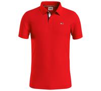 Polo Polo Tommy Jeans Polo Logo Fronte Cotone Rosso