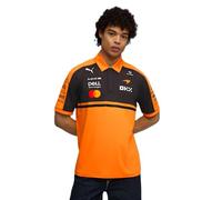 Polo PUMA x McLAREN RACING Replica da uomo Regular Fit Arancione con Bottoni