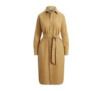 Polo Ralph Lauren - Abito chemisier a maniche lunghe con cintura - - Dresses - Donna - Beige - M