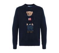 Polo Ralph Lauren - Bear Cotton-Linen Sweater - -Knitwear -Uomo -Blu -S