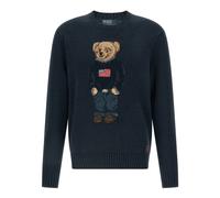 Polo Ralph Lauren - Bear Cotton-Linen Sweater - - Knitwear - Uomo - Blu - XS