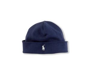 Polo Ralph Lauren Berretto in interlock di cotone TAGLIA UNICA Blu navy francese