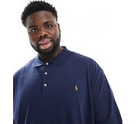 Polo Ralph Lauren Big & Tall - Polo in cotone pima blu navy con logo XL