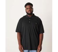 Polo Ralph Lauren Big & Tall - Polo nera in cotone prima con logo iconico-Nero 4XL