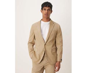 Polo Ralph Lauren - Blazer chino in cotone elasticizzato con 2 bottoni color cuoio in coordinato-Marrone Chest 40