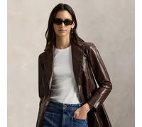 Polo Ralph Lauren Blazer monopetto in pelle 36 Brown