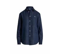 Polo Ralph Lauren - Classic-Long Sleeve-Button Front Shirt 211970730 Blu - Abbigliamento - Taglia L L Blu