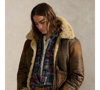 Polo Ralph Lauren Bomber in shearling e pelle S Brown