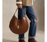 Polo Ralph Lauren ID Collection Medium Borsa hobo marrone, pelle, donna