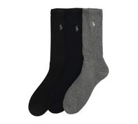 Polo Ralph Lauren Calzino 'CREW W/PP-CREW-3 PACK' blu / grigio / nero Uomo Polo Ralph Lauren 41-46 blu / grigio / nero