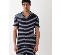 Polo Ralph Lauren - Camicia a maniche corte in maglia a righe blu navy e crema S