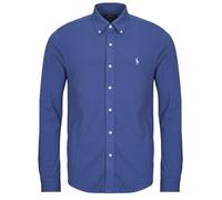 Polo Ralph Lauren Camicia a maniche lunghe CAMICIA ADERENTE CON COLLO BUTTON-DOWN IN POLO FEATHERWEIGHT in Blu EU M