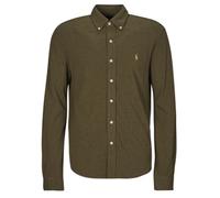Polo Ralph Lauren Camicia a maniche lunghe CAMICIA ADERENTE CON COLLO BUTTON-DOWN IN POLO FEATHERWEIGHT in Kaki EU XXL