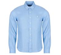 Polo Ralph Lauren Camicia a maniche lunghe CAMICIA TAGLIO DRITTO IN LINO in Blu EU XL