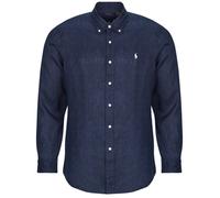Polo Ralph Lauren Camicia a maniche lunghe CAMICIA TAGLIO DRITTO IN LINO in Marine EU XXL