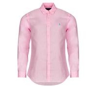 Polo Ralph Lauren Camicia a maniche lunghe CAMICIA TAGLIO DRITTO IN LINO in Rosa EU XS