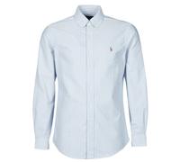 Polo Ralph Lauren Camicia a maniche lunghe CHEMISE AJUSTEE EN OXFORD COL BOUTONNE LOGO PONY PLAYER MULTICO in Blu EU XS