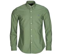Polo Ralph Lauren Camicia a maniche lunghe CHEMISE AJUSTEE SLIM FIT EN OXFORD LEGER in Kaki EU M
