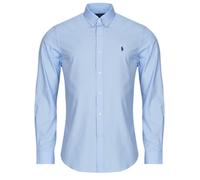 Polo Ralph Lauren Camicia a maniche lunghe CHEMISE AJUSTEE SLIM FIT EN POPELINE UNIE in Blu EU M