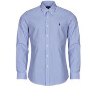 Polo Ralph Lauren Camicia a maniche lunghe CHEMISE AJUSTEE SLIM FIT EN POPELINE UNIE in Blu EU M