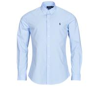 Polo Ralph Lauren Camicia a maniche lunghe CHEMISE AJUSTEE SLIM FIT EN POPELINE UNIE in Blu EU XL