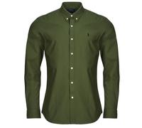 Polo Ralph Lauren Camicia a maniche lunghe CHEMISE AJUSTEE SLIM FIT EN POPELINE UNIE in Kaki EU M