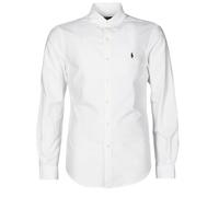 Polo Ralph Lauren Camicia a maniche lunghe CHEMISE CINTREE SLIM FIT EN OXFORD LEGER TYPE CHINO COL BOUTONNE in Bianco EU M