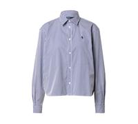Polo Ralph Lauren - Icon - Camicia squadrata taglio corto in popeline blu a righe con logo S