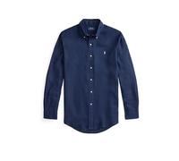 POLO RALPH LAUREN Camicia di lino Custom Fit blu | L