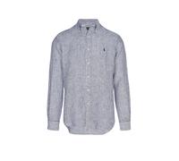 POLO RALPH LAUREN Camicia di lino Custom Fit blu | M