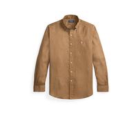 POLO RALPH LAUREN Camicia di lino Custom Fit marrone | XL