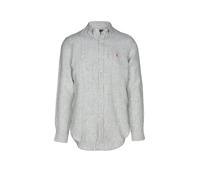 Ralph Lauren, ,Shirts ,Uomo ,Beige ,L Custom Fit Stribet Hørskjorte