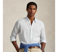 Polo Ralph Lauren Camicia in lino a righe Custom-Fit M White