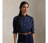 Polo Ralph Lauren - Classic-Long Sleeve-Button Front Shirt 211970730 Blu - Abbigliamento - Taglia L L Blu