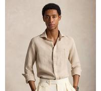 Polo Ralph Lauren Camicia in lino pied-de-poule Custom-Fit S Tan