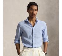 Polo Ralph Lauren Camicia in lino pied-de-poule Custom-Fit XL Blue