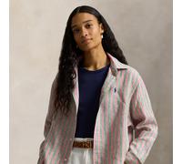 Polo Ralph Lauren Camicia in lino taglio ampio corto S Red