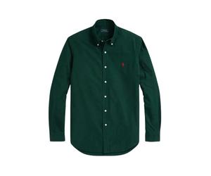 Polo Ralph Lauren - Camicia Lisa Oxford Custom Fit - - Shirts - Uomo - Verde - M
