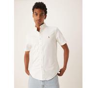 Polo Ralph Lauren - Camicia Oxford a maniche corte bianca con logo-Bianco M