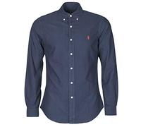 Chemise Oxford cintrée teinte en pièce by Polo Ralph Lauren L Blu
