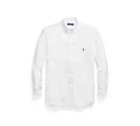 Polo Ralph Lauren Camicia Oxford tinta in capo BIG 1X Bianco/Blu navy