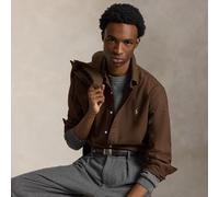 Polo Ralph Lauren Camicia Oxford tinta in capo Custom-Fit XL Brown